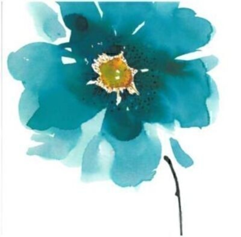 Blue Flower Himalayan Poppy Blank Card by the Art Group. This Beautiful quality card by The Art Group for Paper Rose is a print of a water colour flower in blue called the Himalayan Poppy. This Greeting Card is blank inside for your own message. Comes with a Blue envelope. Size 16x16cm